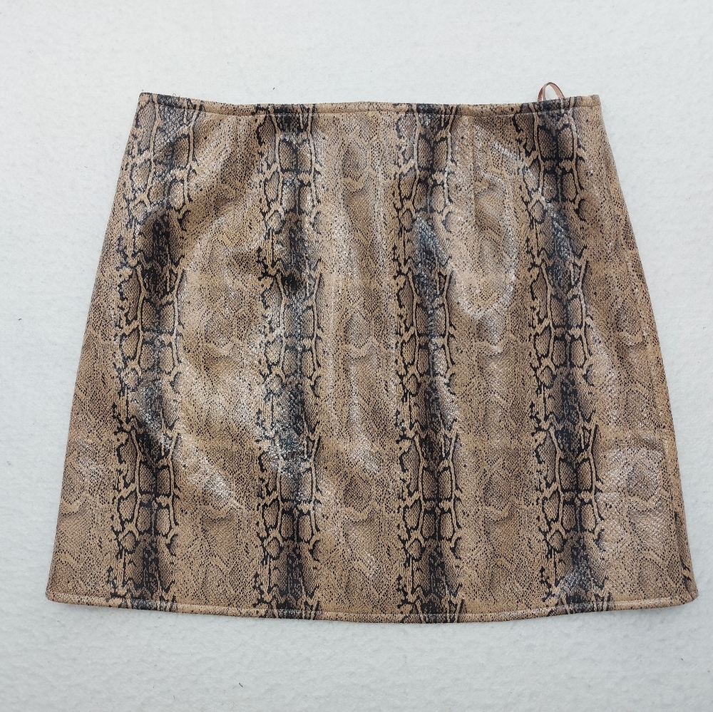 SAGE The Label Pencil Skirt - Snakeskin Reptile Pattern Womens Medium